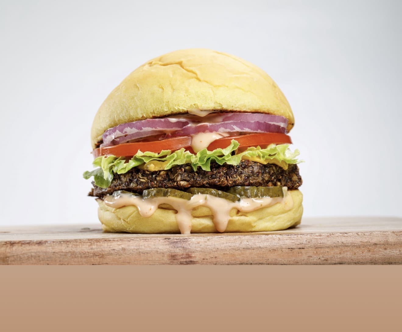 VEGGIE BURGER + EXTRA CRUNCH FRIES